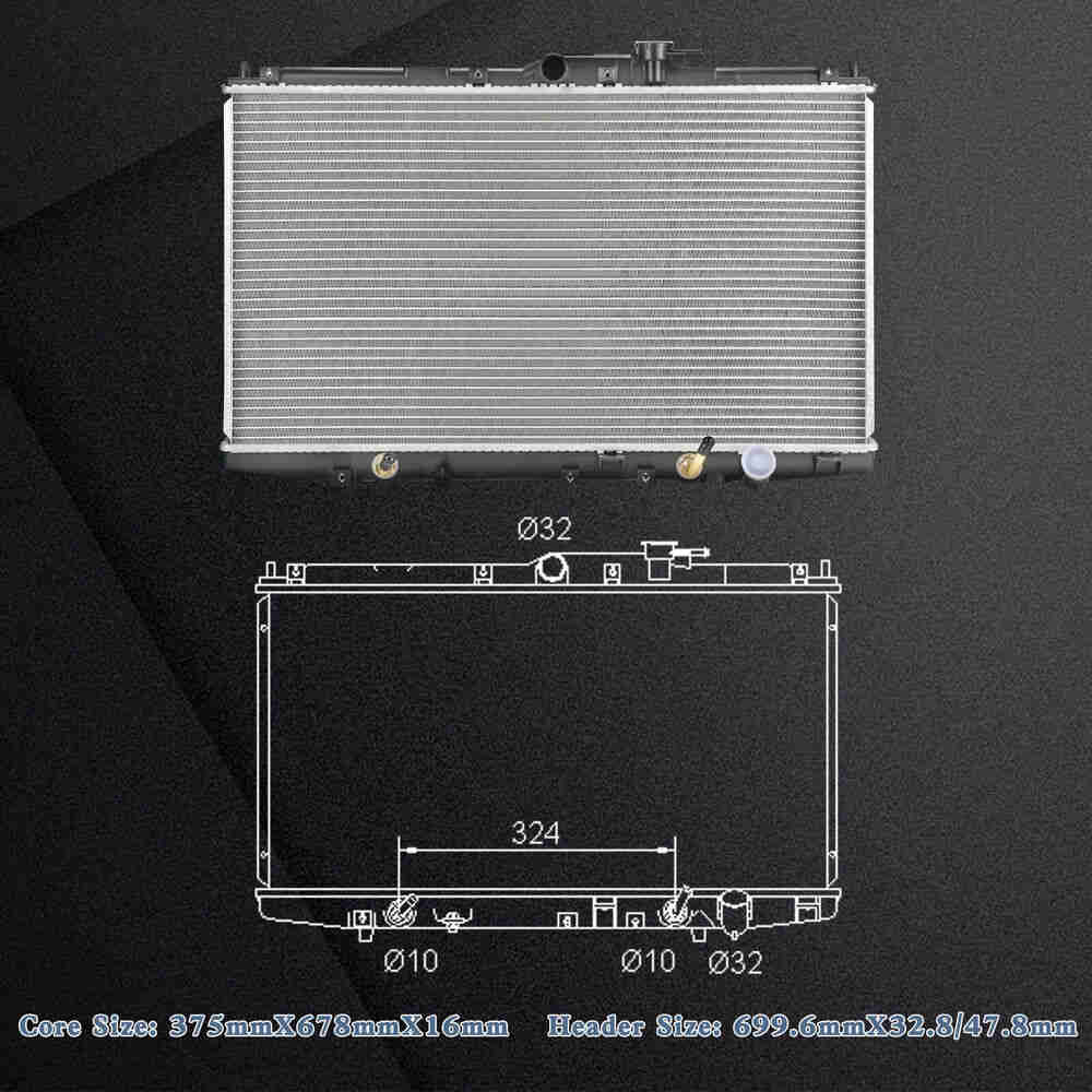 High-Quality Radiator for 1998-2002 Honda Accord 2.3L