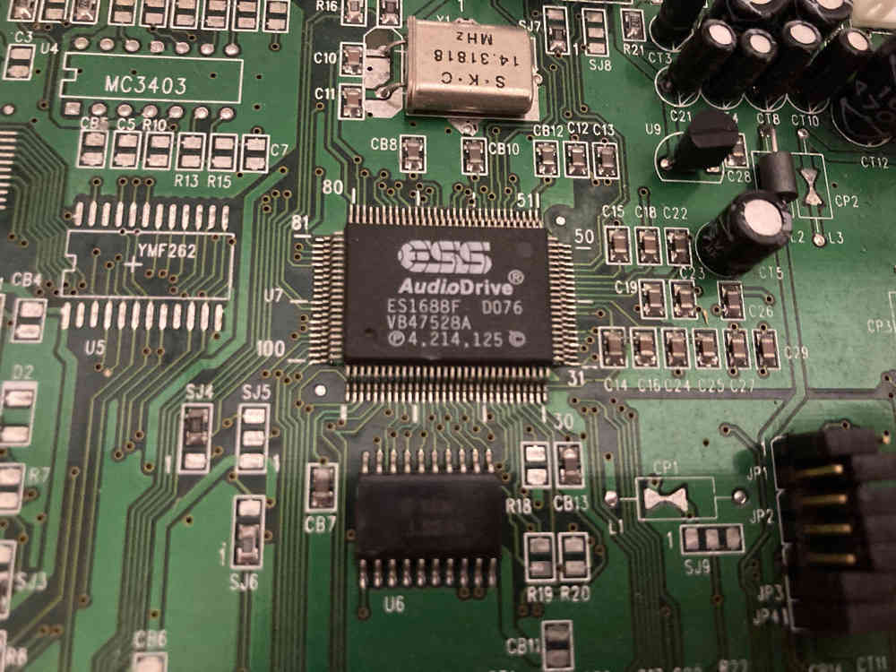 16-Bit ISA Sound Card ESS AUDIODRIVE ES1688F
