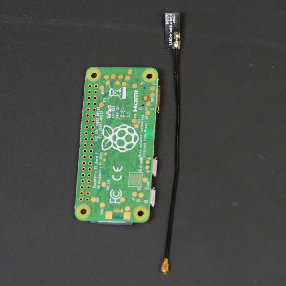 Raspberry Pi Zero 2W with U.FL WiFi Antenna Connector