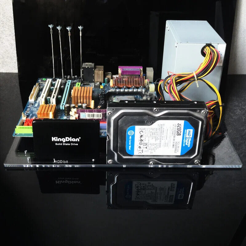 Clear Acrylic DIY Open Frame Computer Case