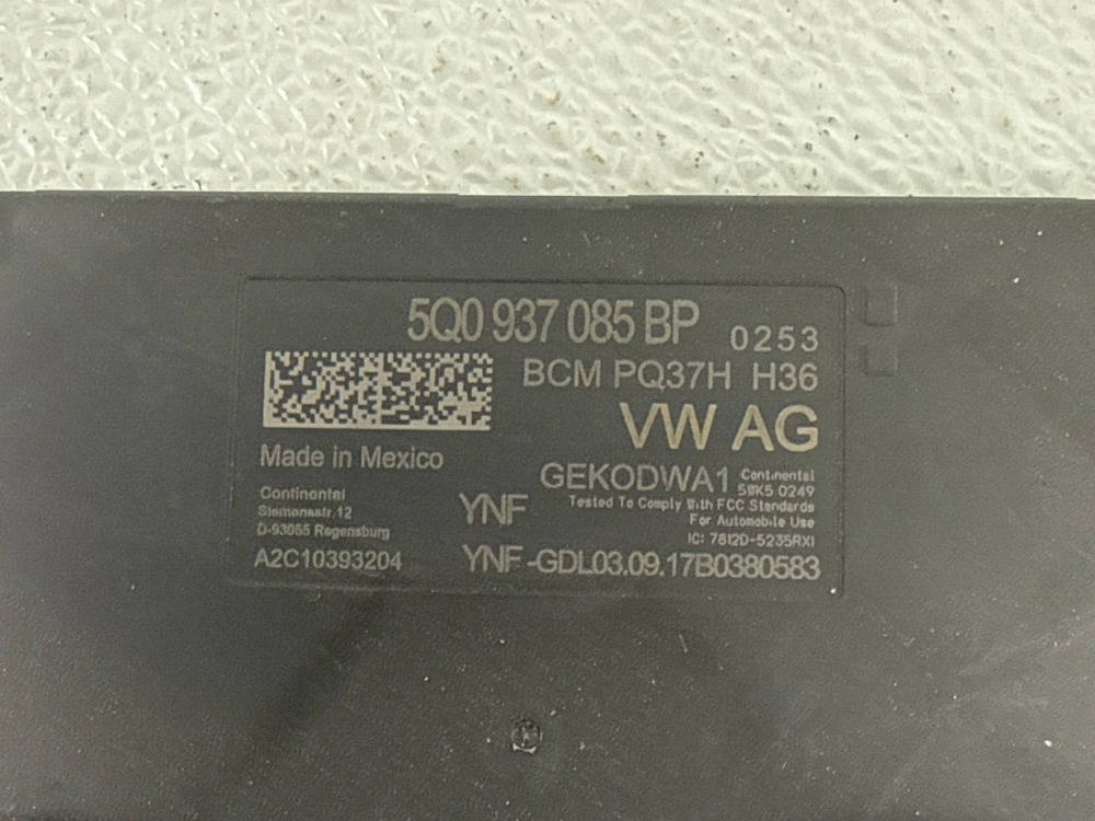 2018-2023 Volkswagen Atlas On Board Power Supply Body Control Module OEM