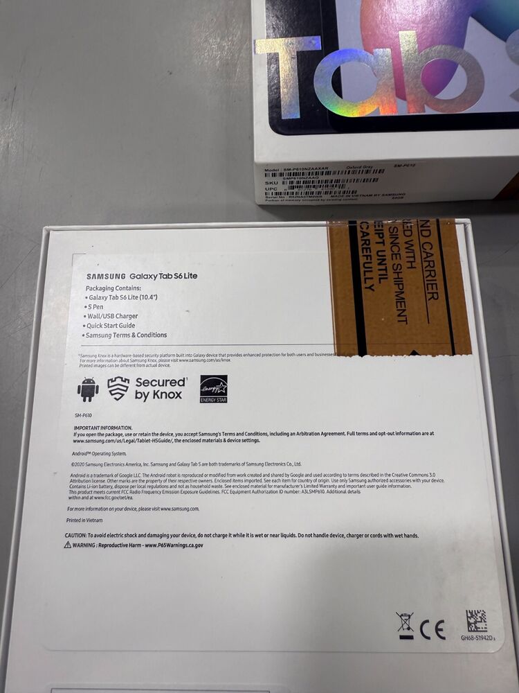 Samsung Galaxy Tab S6 Lite 10.4" Android Tablet with S Pen