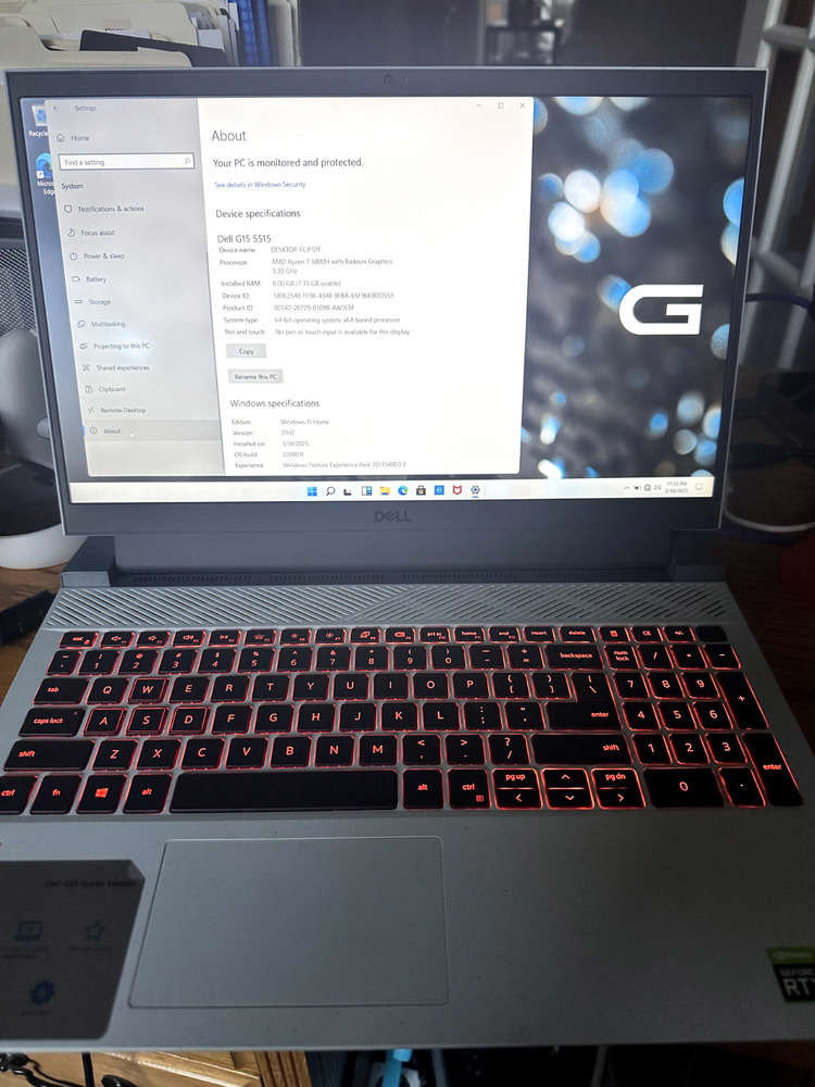 Dell G15 5515 Ryzen 7 Gaming Laptop with RTX 3050Ti