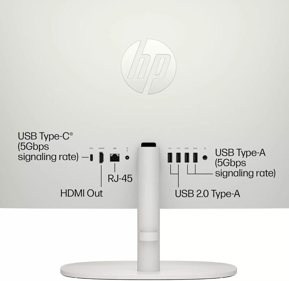 HP All-in-One Desktop Computer PC 21.5 FHD Intel Celeron J4025 with Up to 64GB RAM and 2TB Storage