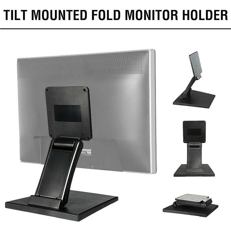 Adjustable Tilt Mount Monitor Stand for 10-27in LCD Displays