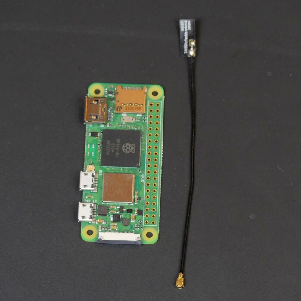 Raspberry Pi Zero 2W with U.FL WiFi Antenna Connector