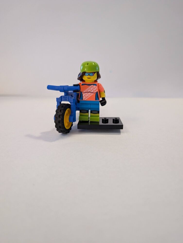 Lego Series 19 Minifigure Pair - Computer Programmer & Mountain Biker Girl