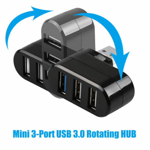3 Port USB 3.0 Hub Splitter for Enhanced Connectivity