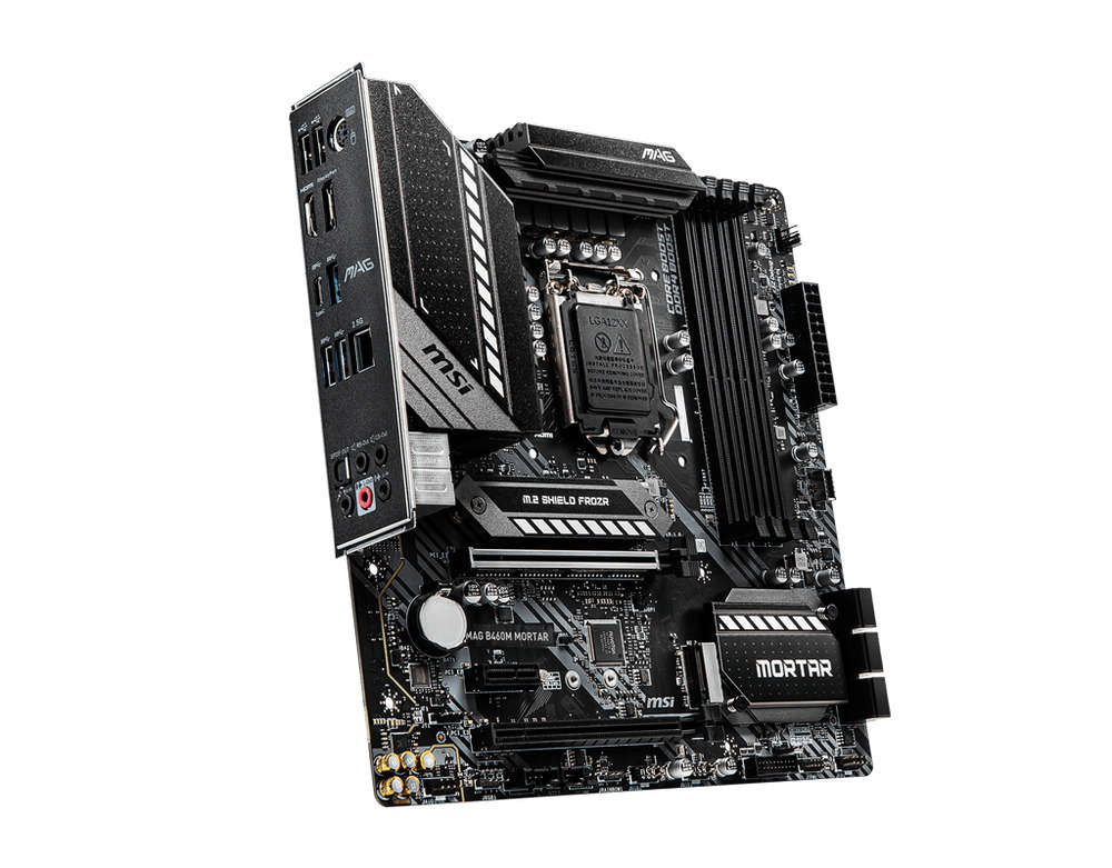 MSI MAG B460M MORTAR/WIFI B460 Motherboard - LGA 1200 DDR4 USB 3.2 Turbo M.2 MATX