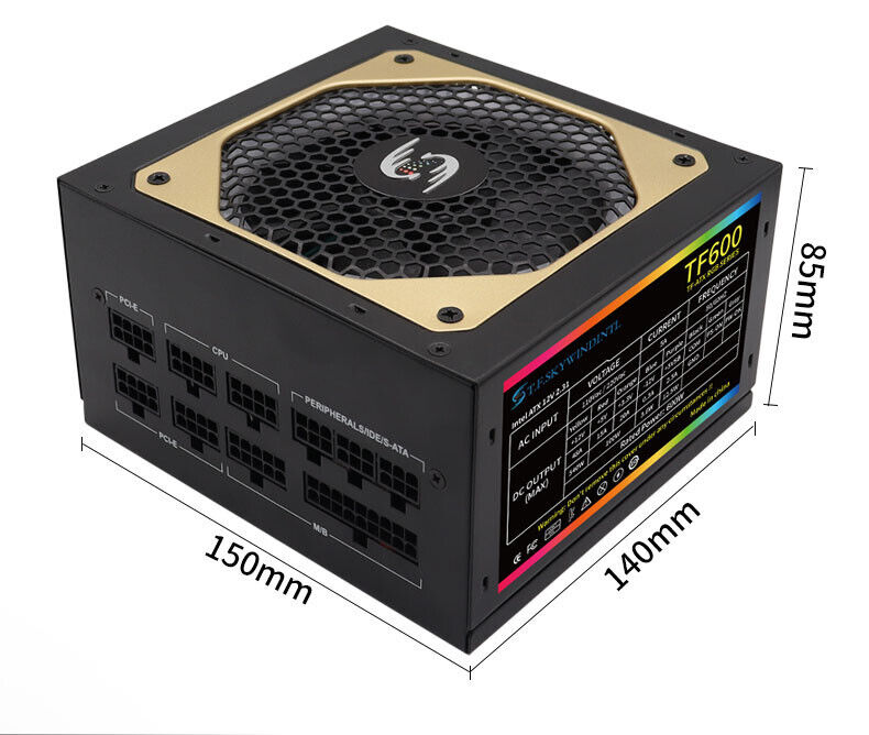 RGB Gaming 600W Full-Modular ATX Power Supply