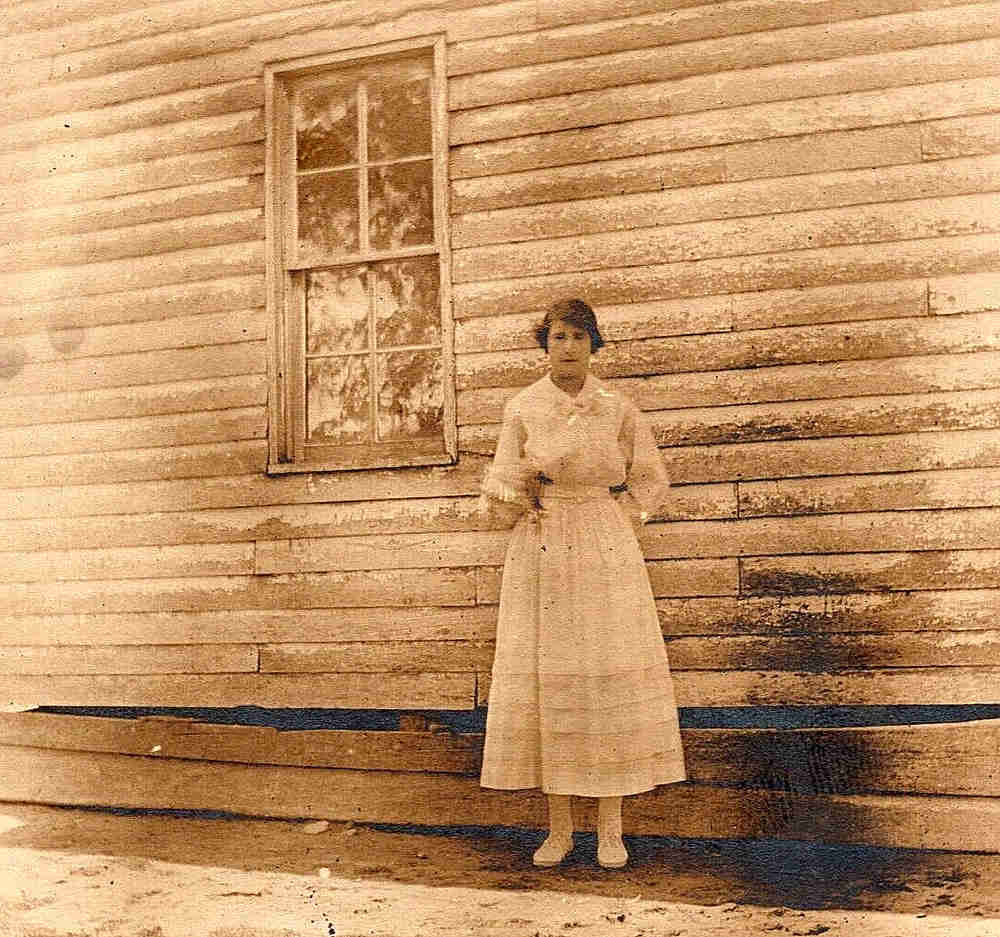 Vintage Antique Outdoor Lady Portrait Photo