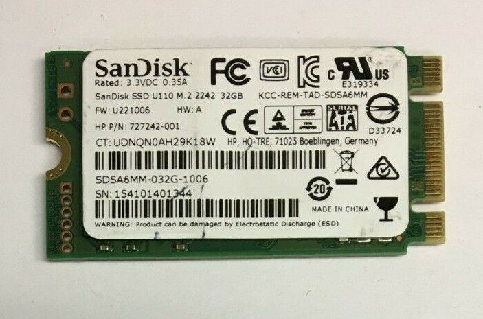 32GB M.2 2242 SATA SSD - High-Speed Storage Solution