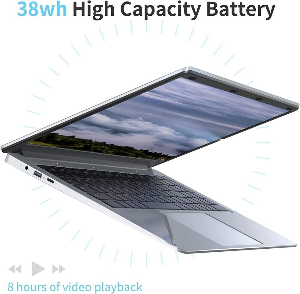 SGIN 15.6 Inch Laptop with 4GB RAM and 128GB SSD