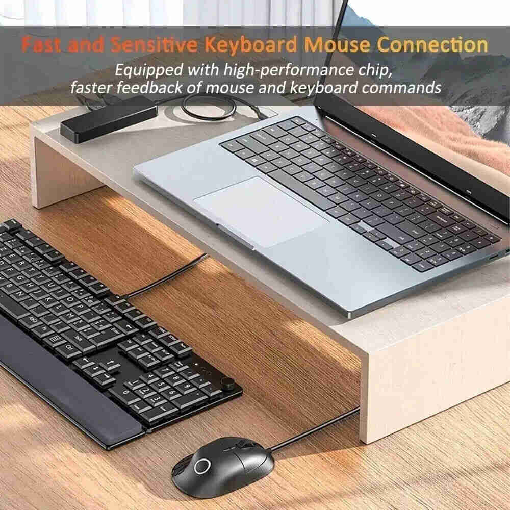 4-Port USB 3.0 Hub with Splitter and Expander for Enhanced Connectivity