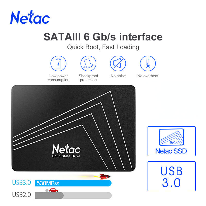 Netac 2.5" SATA III M.2 NVMe PCIe 4.0 Gen 4x4 Internal SSD