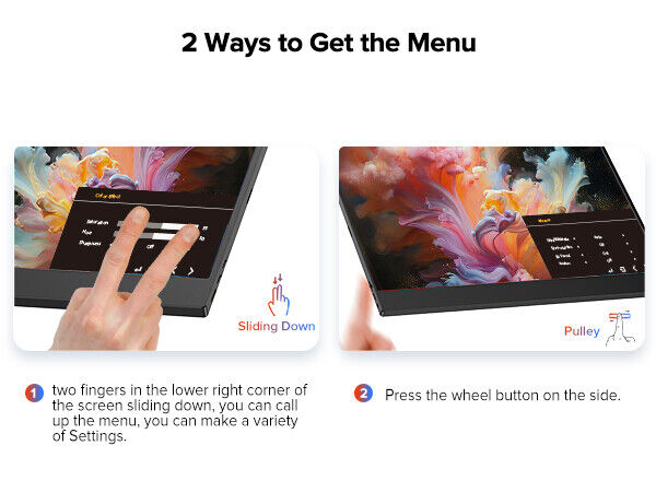 15.6" Touchscreen USB-C Portable Monitor for Raspberry Pi 5 4B