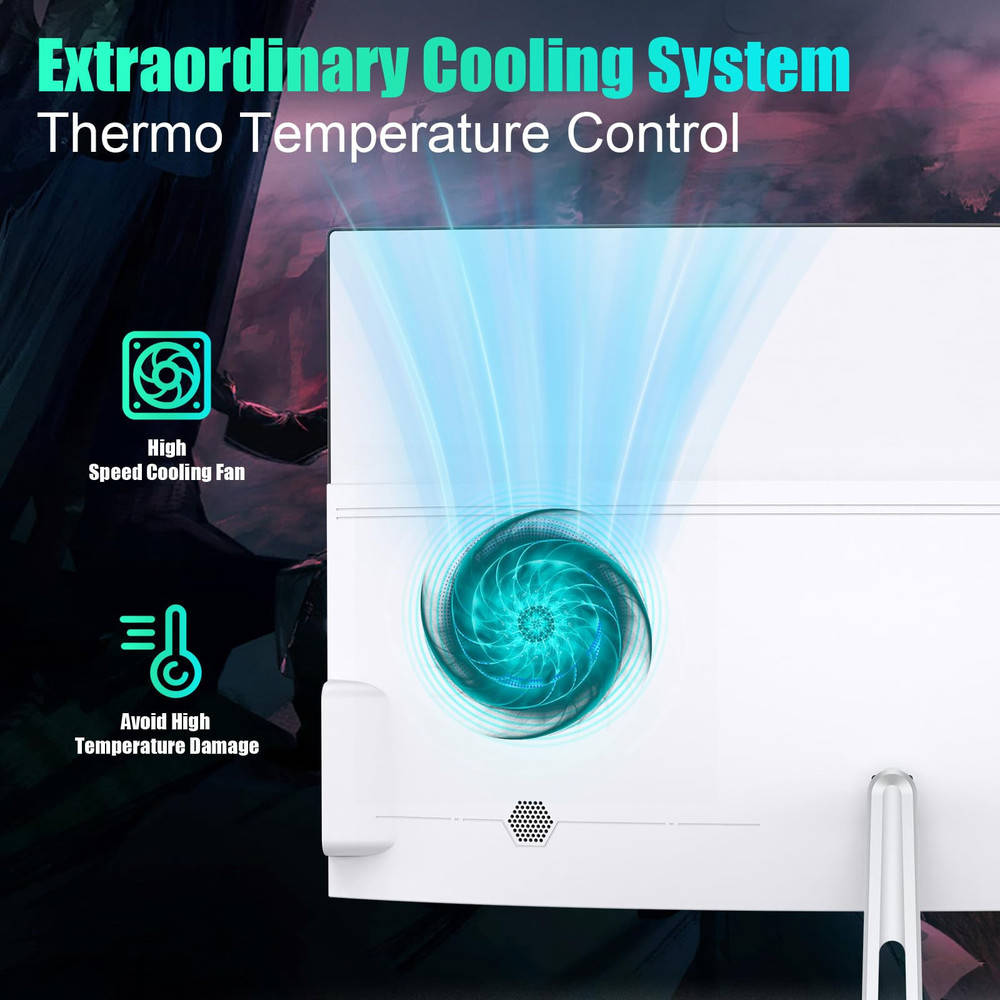 23.8" Curved Monitor All-in-One Computer with N5095 Quad-Core Processor