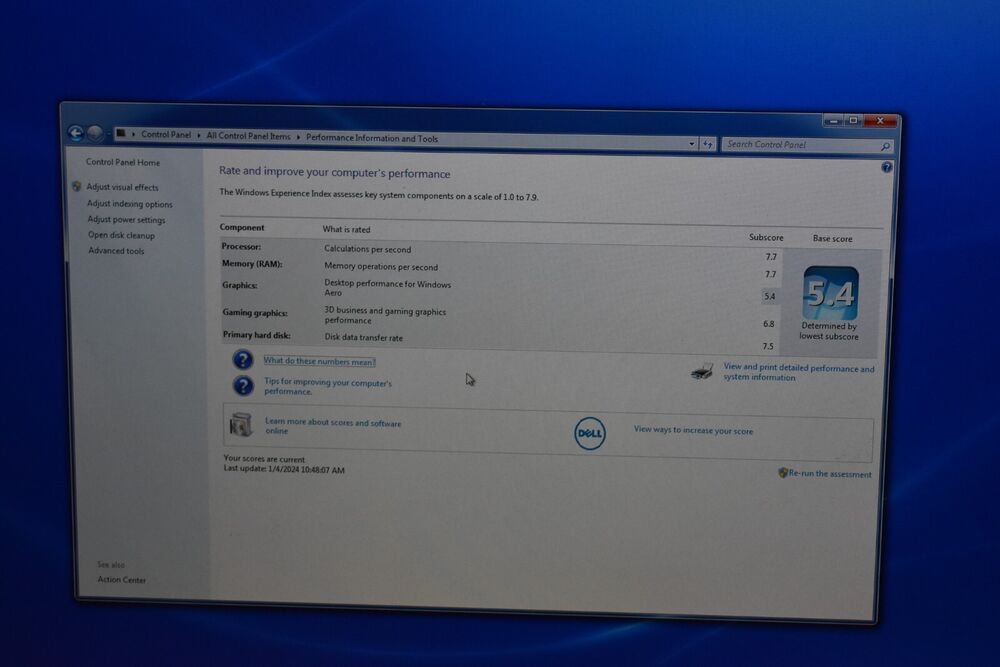 Dell Optiplex 7050 Micro Desktop PC with Intel i7-6700T, 4GB RAM, 128GB SSD