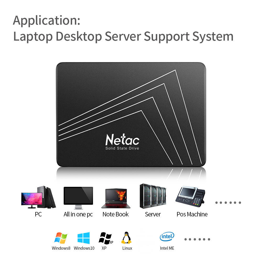 Netac 2.5" SATA III M.2 NVMe PCIe 4.0 Gen 4x4 Internal SSD