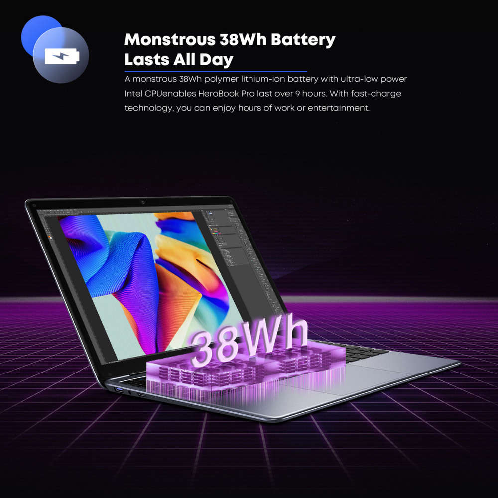 CHUWI HeroBook Pro 14.1" Laptop with Windows 11 and Intel N4000 Processor