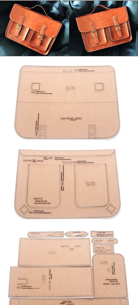 Premium Leather One Shoulder Messenger Bag Pattern