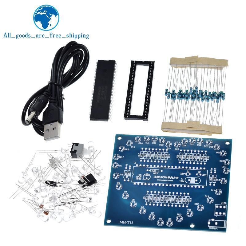 Heart-Shaped RGB LED Microcontroller DIY Kit