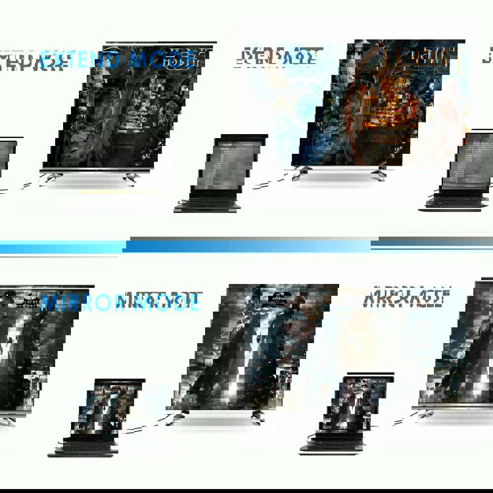 High-Quality DisplayPort to VGA Adapter Cable for 1080P Gaming and Display
