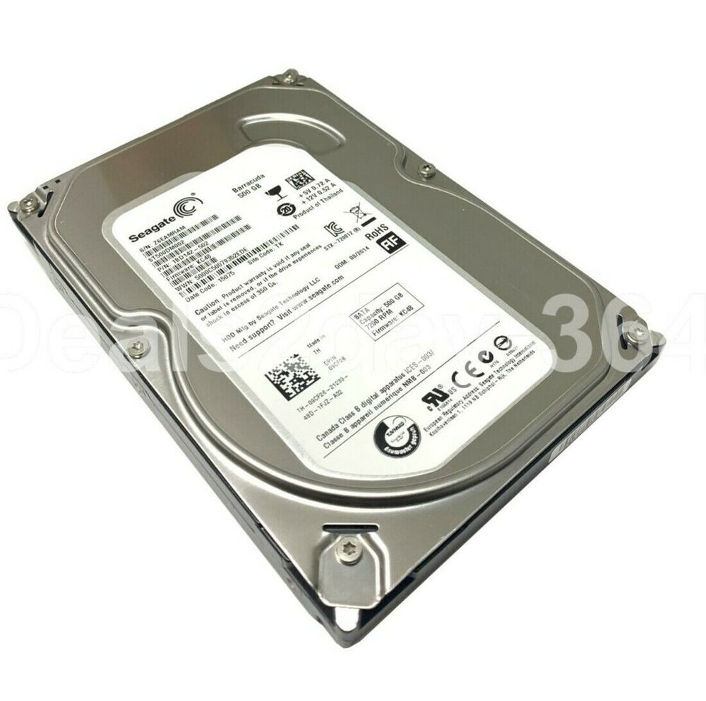 Seagate 500GB 3.5" SATA Internal Hard Drive for Desktop PC and DVR Systems