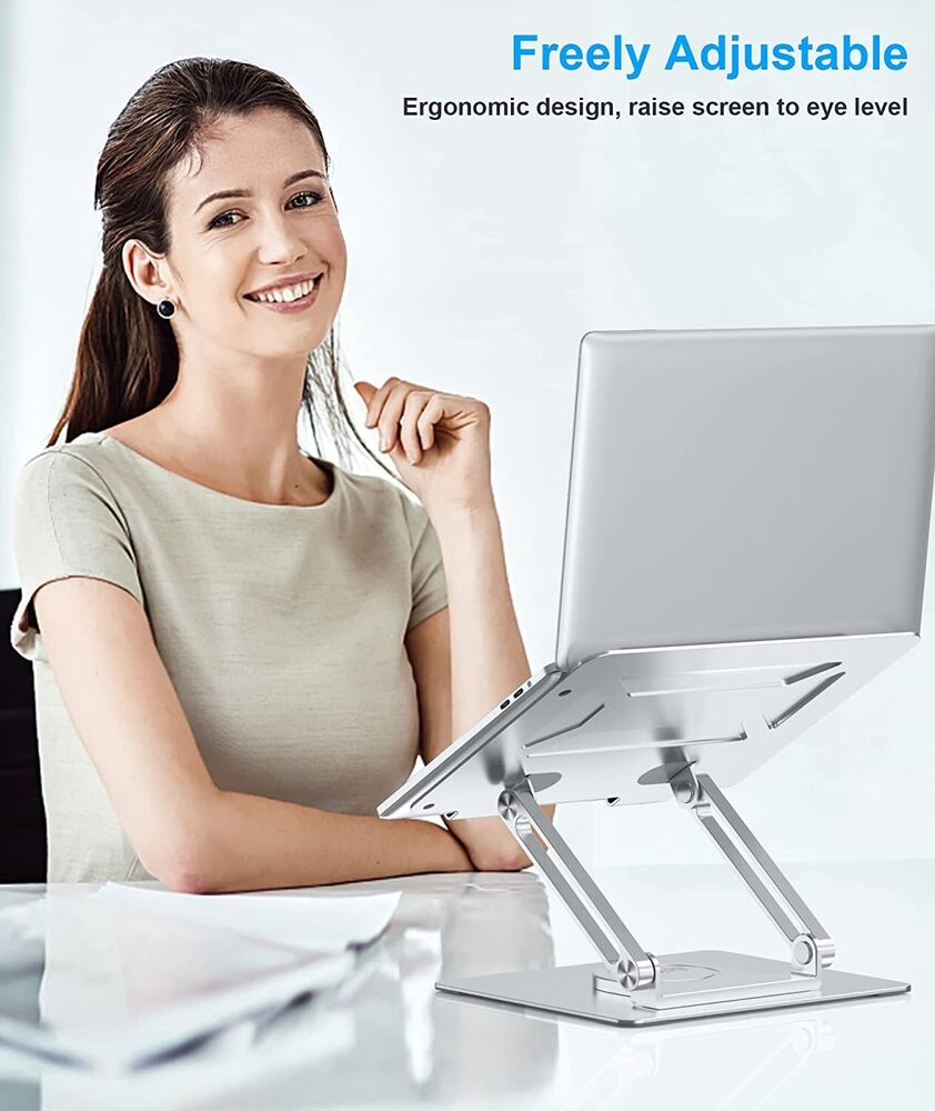 BoYata Adjustable Laptop Stand with 360° Swivel Base