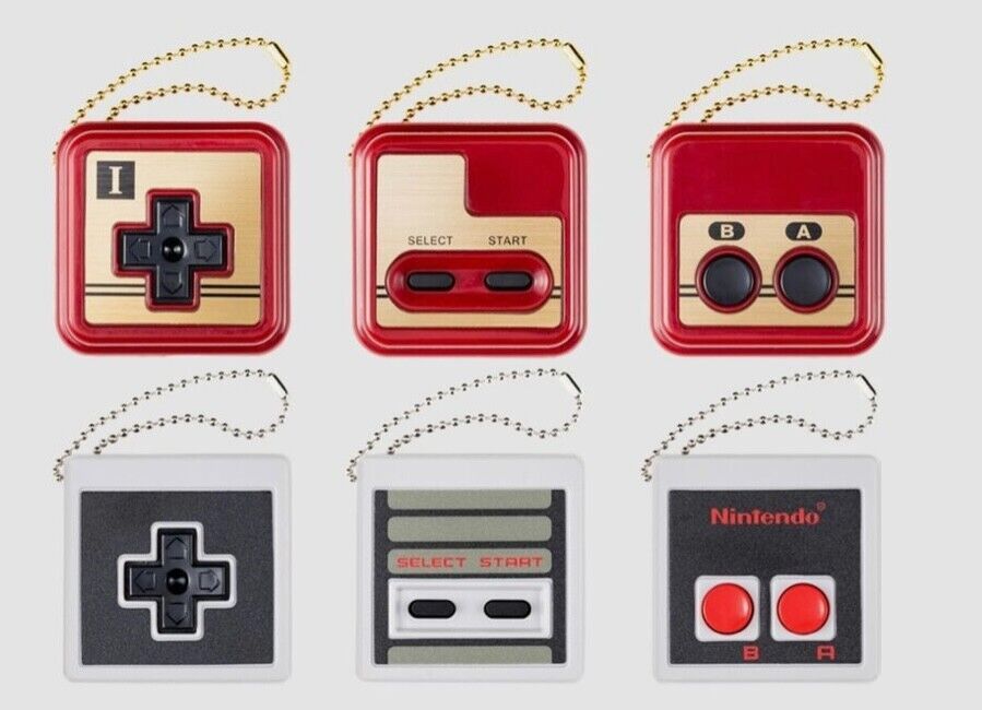 Nintendo Controller Button Keychain Collection - 13 Unique Designs