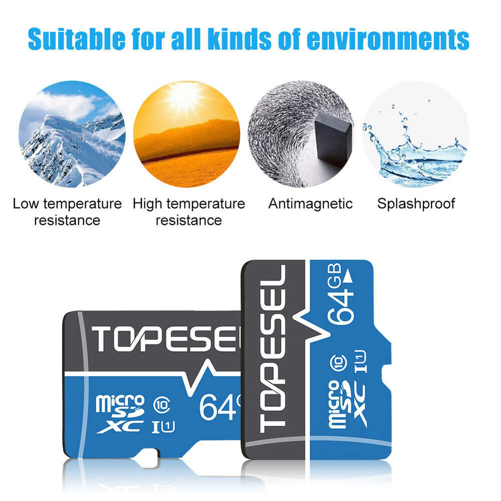 High-Speed C10 Ultra Micro SD Card Memory TF Card - 32GB to 256GB