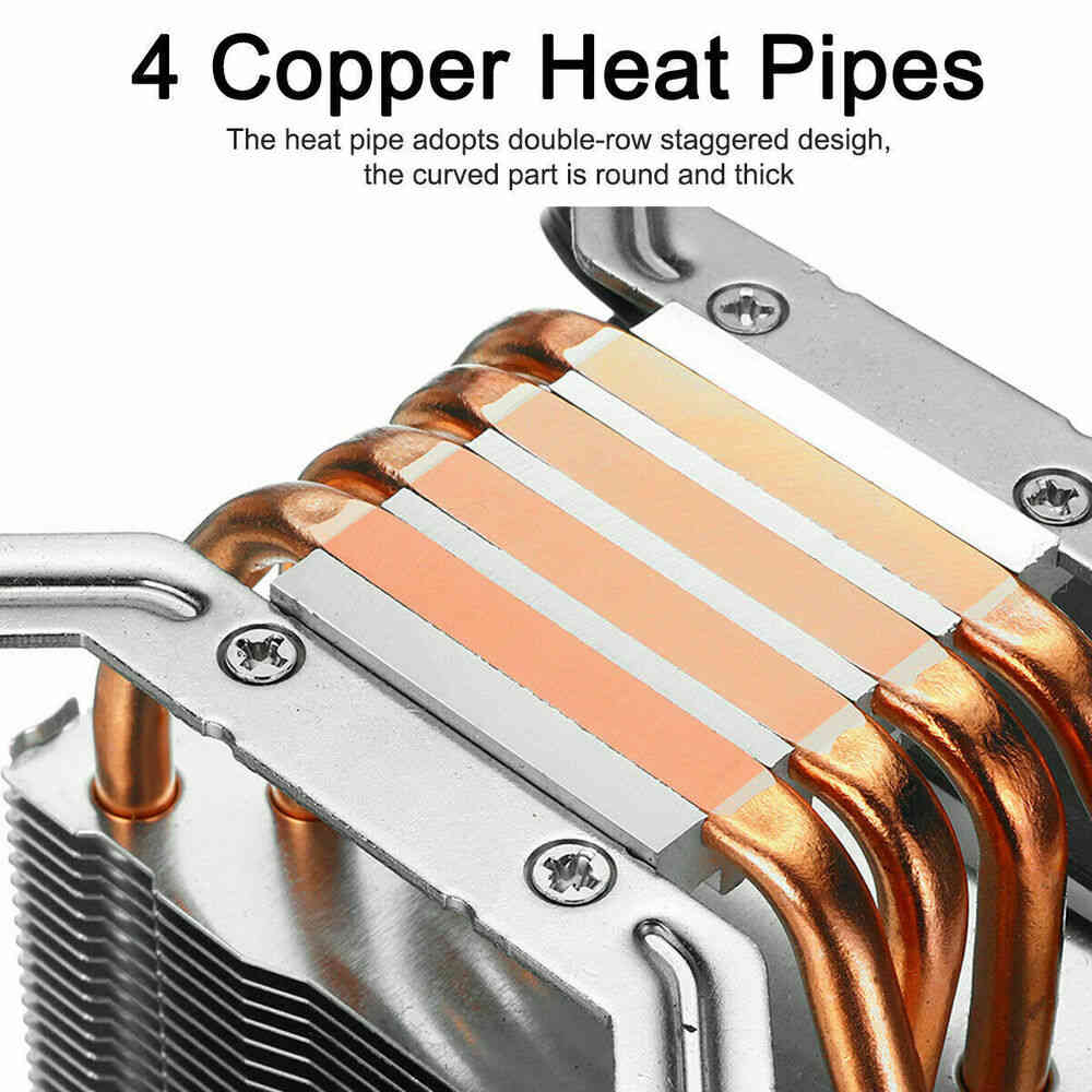 RGB LED Heatsink CPU Cooler for Intel LGA 2011 V2 V3 V4