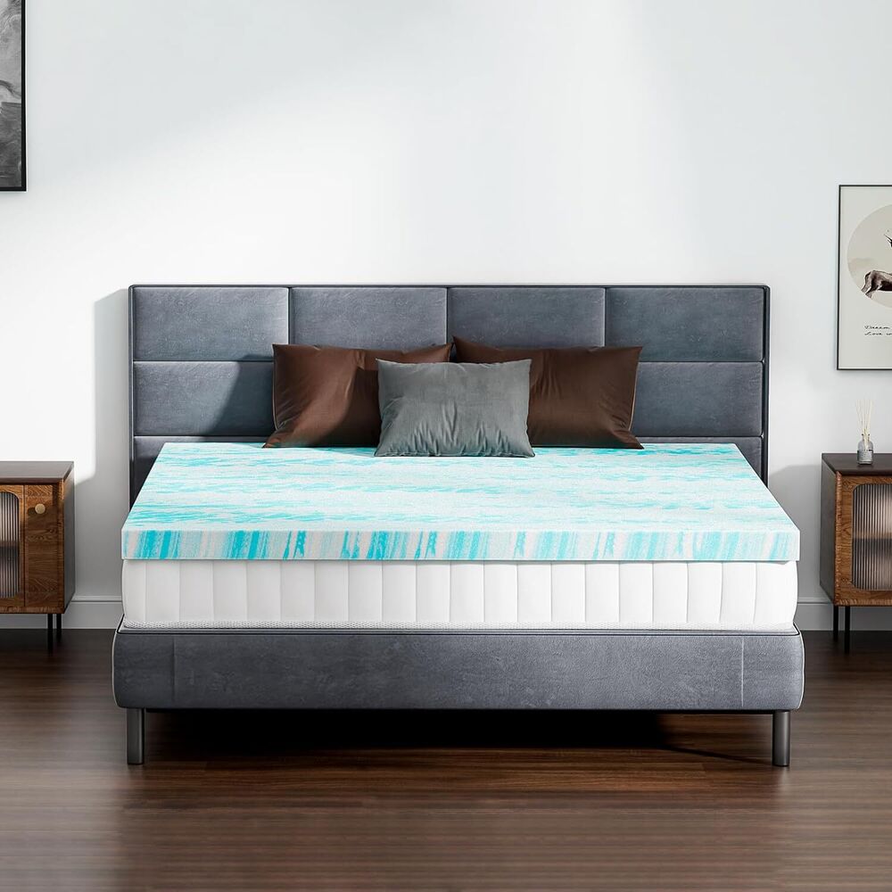 Gel-Infused Memory Foam Mattress Topper for Sleeper Sofas