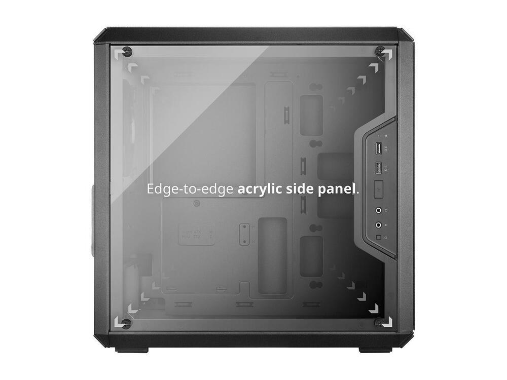 MasterBox Q300L mATX PC Case with Transparent Acrylic and Magnetic Dust Filter