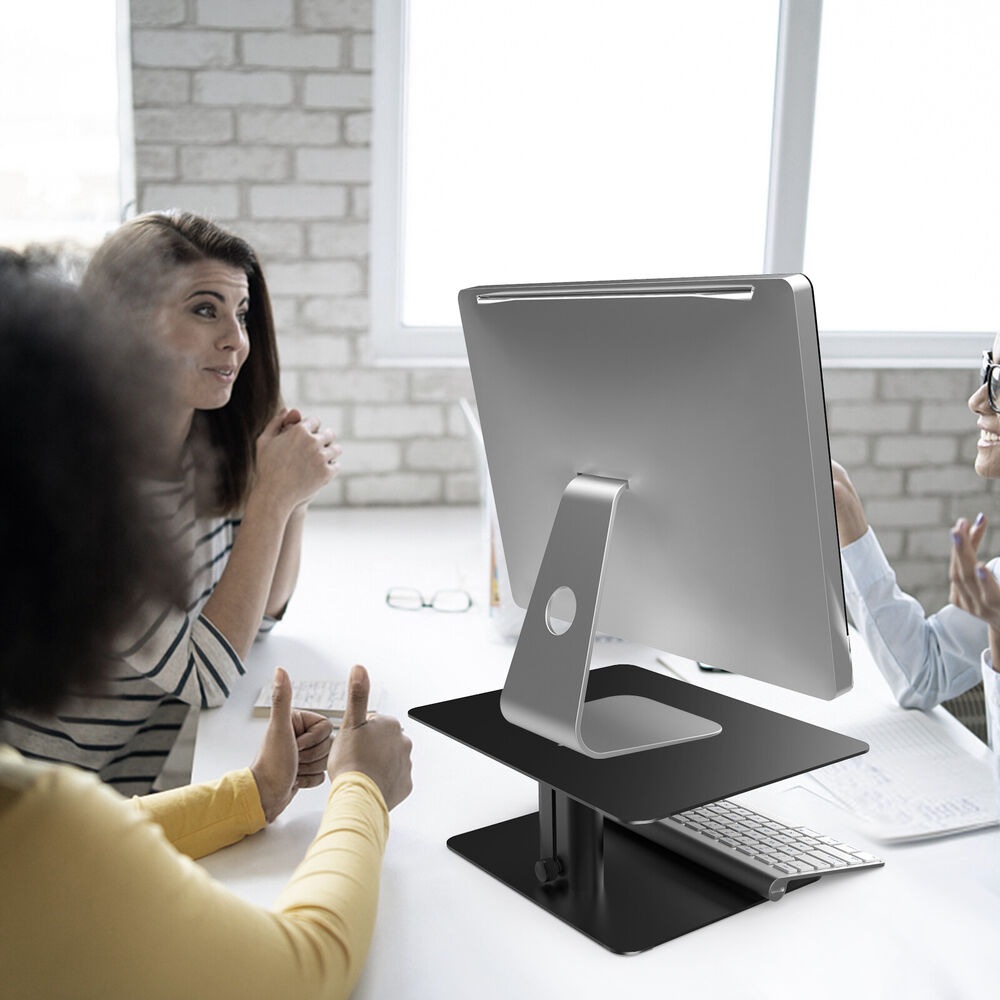 Heavy-Duty Adjustable Metal Monitor Stand for TV, PC, and Laptop