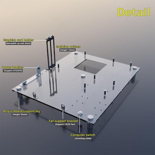 Premium Acrylic DIY PC Test Bench for Gaming Enthusiasts