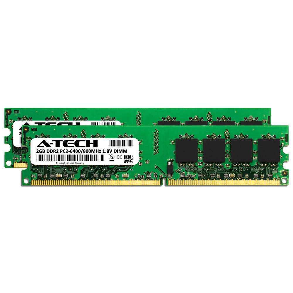 A-Tech 4GB DDR2 800MHz RAM Kit - 2x 2GB DIMM