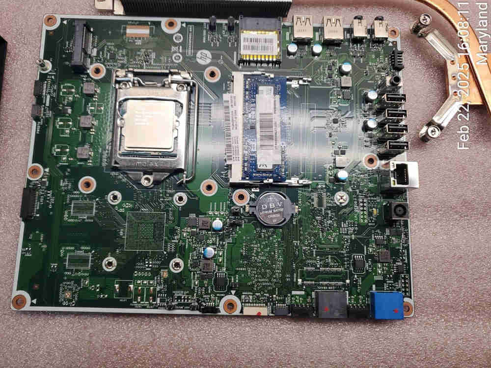 HP Pavilion AIO Motherboard with Intel Pentium G3220T 2.6GHz, 4GB RAM