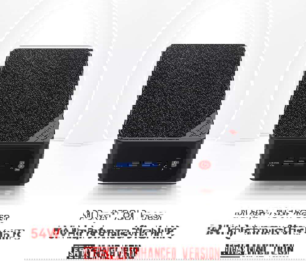 Beelink SER5 Pro Mini PC with Ryzen 7 5800H, 32GB RAM, 1TB SSD