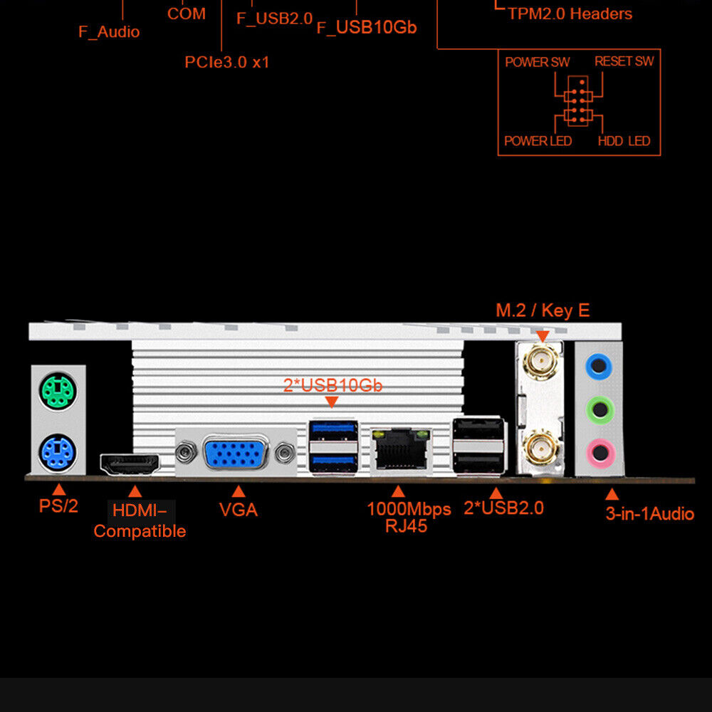 1700 GEN12/13 Processors Desktop Motherboard with 2x DDR4 RAM Support