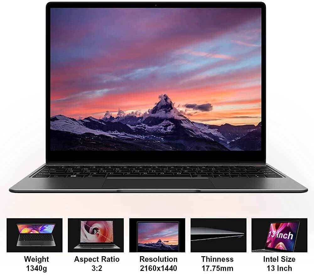CHUWI CoreBook Pro 13" Laptop with Intel i3, 8GB RAM, 256GB SSD