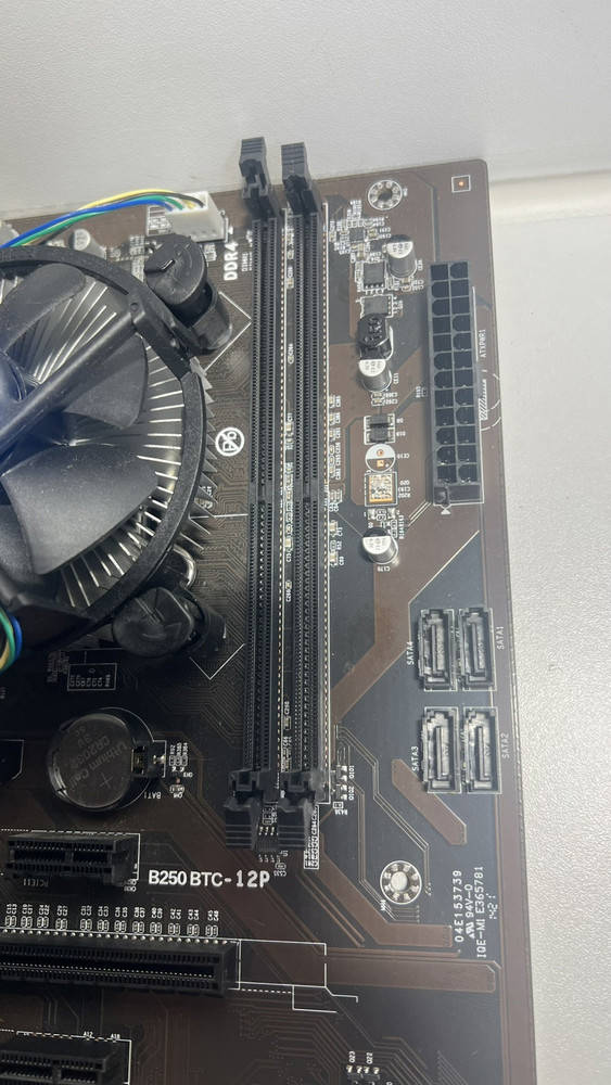 B250 BTC-12P Mining Motherboard Bundle with CPU and Cooler