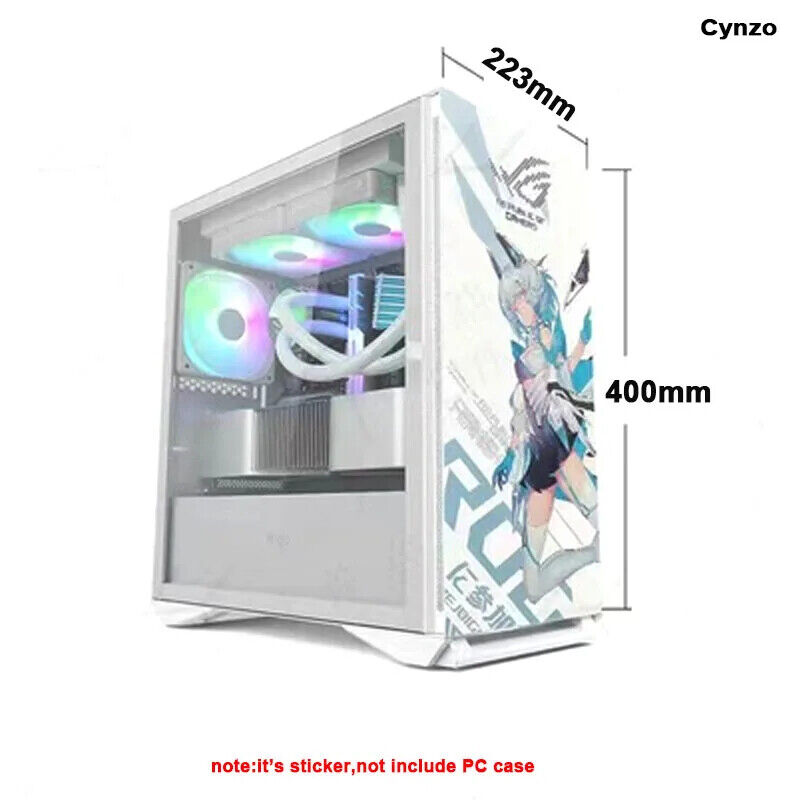 Customizable Anime Themed PC Case Decal