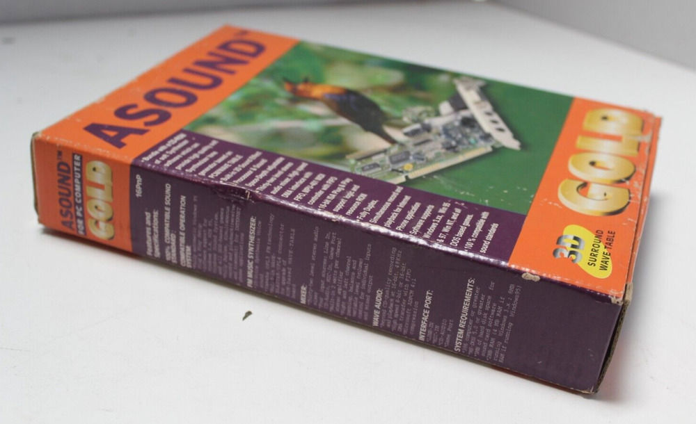 Asound 3D-PNP Gold ISA Sound Card AS007 - Open Box with Software
