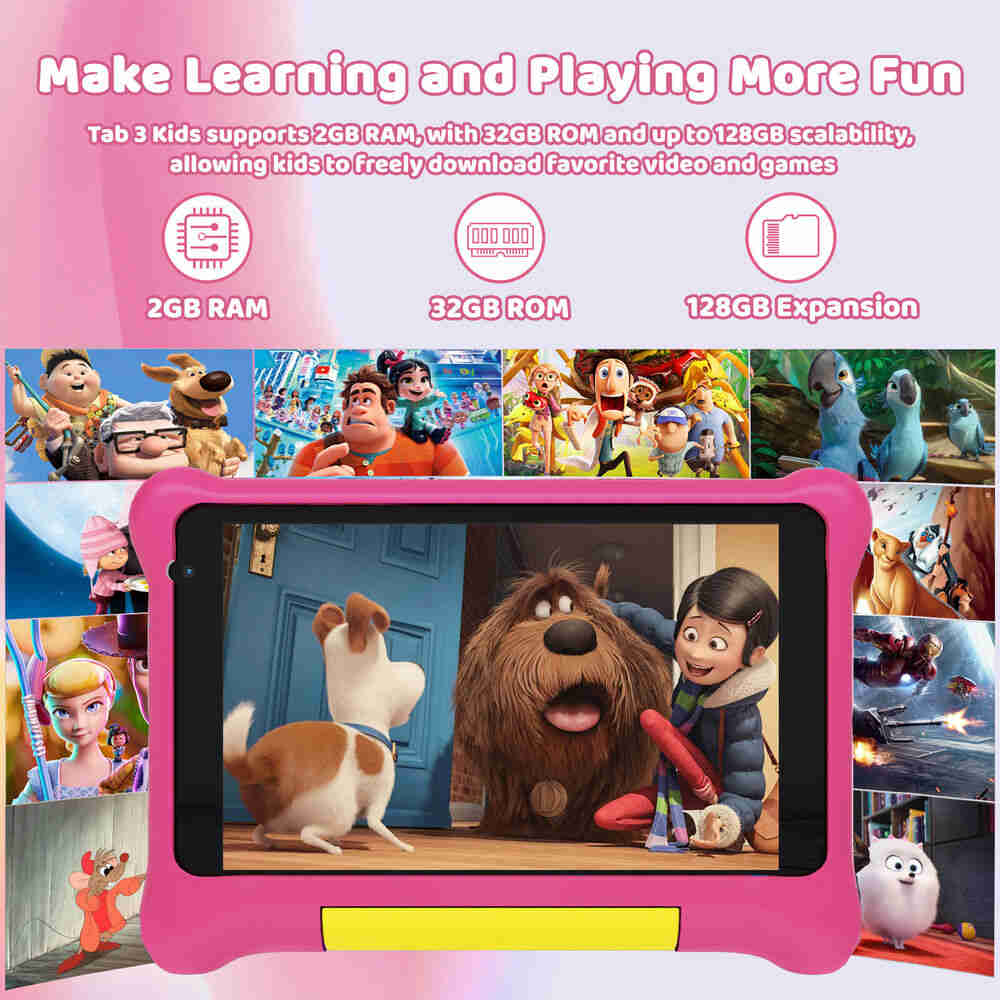 AEEZO Kids Tablet 7" Android 12 Quad-core 32GB Shockproof Tablet