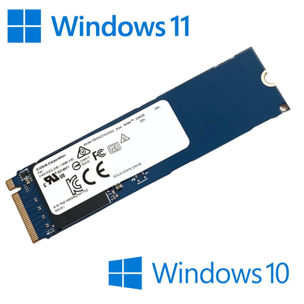 High-Speed M.2 NVMe SSD with Pre-installed Windows 10/11 Pro