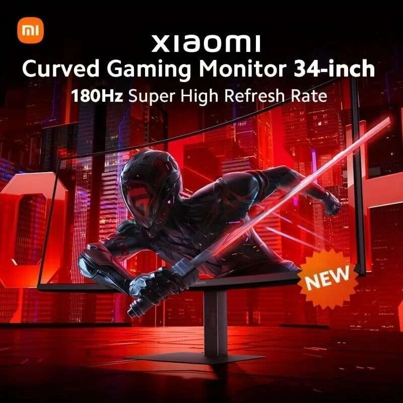 Xiaomi 34" Curved Gaming Monitor with 180Hz Refresh Rate