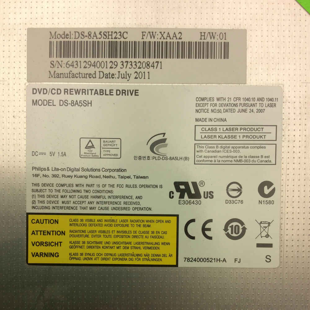 Asus A73S A73AV-TH72 Laptop Optical Disc Drive Replacement