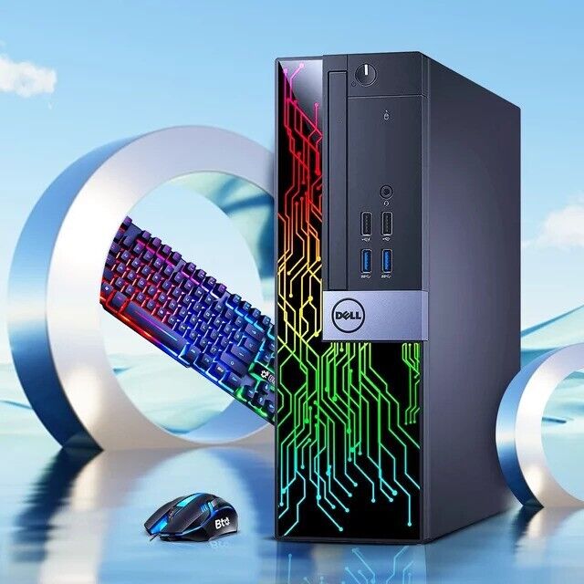 Dell RGB Desktop Computer - Intel i5-6500, 16GB RAM, 1TB HDD, WiFi, Windows 10 Pro