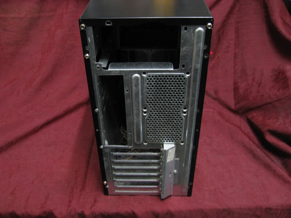 Retro Black DIY Gaming PC Case - 2000s Style